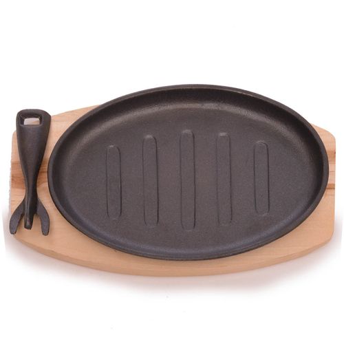 Plancha Grill Oval D27 5*17 5Cm Hierro Fund