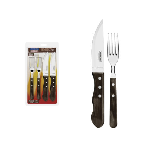 Jgo P Asado Oscuro 4Pzas Polytram
