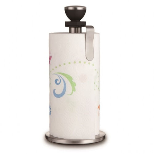 Dispensador P/Papel Cocina Ac Inox/Negro