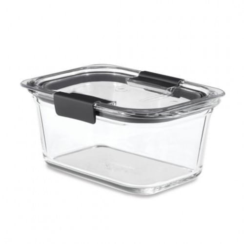 Brilliance Glass Recipiente 11Lts De Vidrio Rectangular Hond