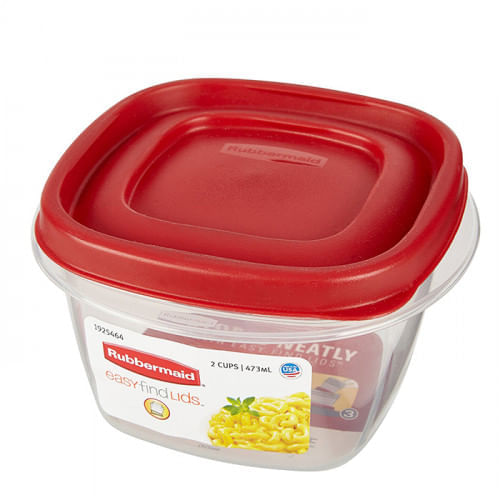Easy Find Lids Cuad  473Ml  Pack X 2 Unid