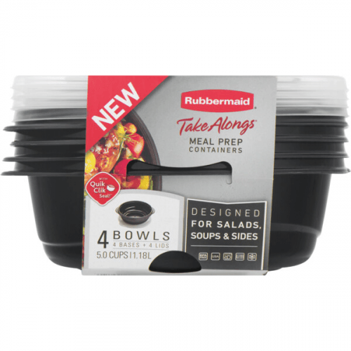 Set Meal Prep X 4 Bowls 1.18Lts