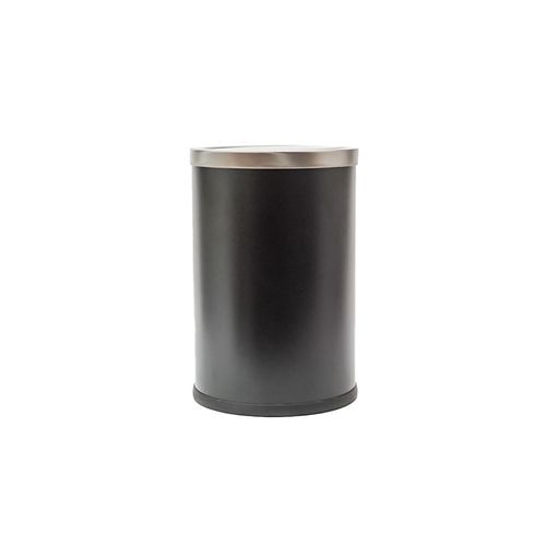 Basurero C Tapa Vaiven 20Cm Negro