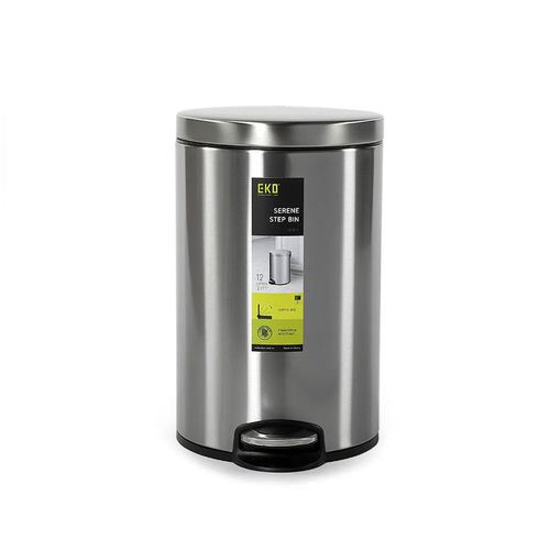 Basurero 12L Acero Inox