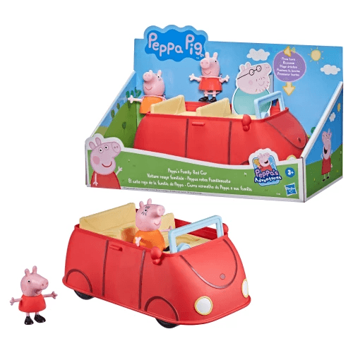 Auto Rojo De La Familia De Peppa