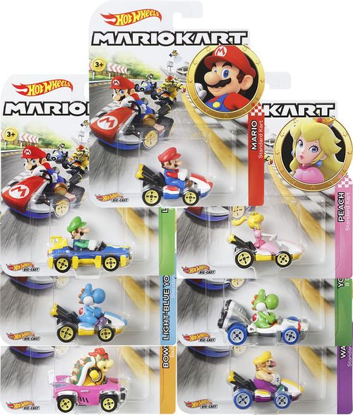 Hot Wheels Mario Kart Replica Personajes 1 64