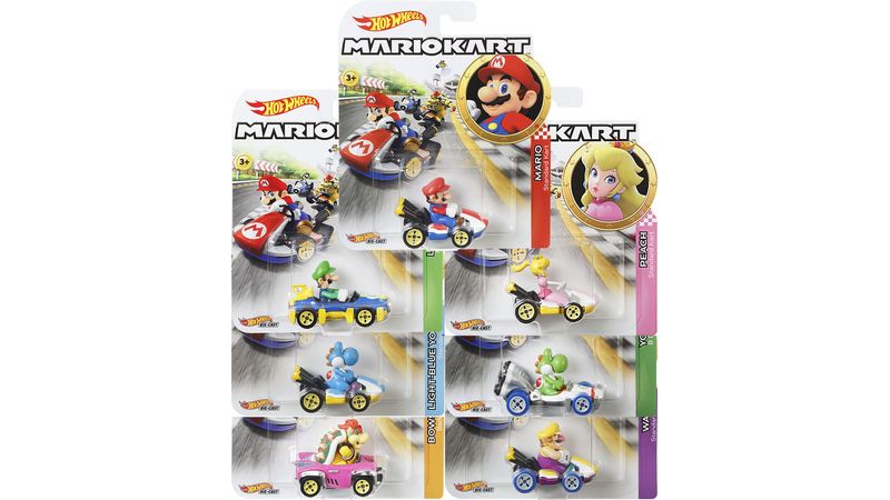 Hot Wheels Mario Kart Replica Personajes 64 Nueva Americana