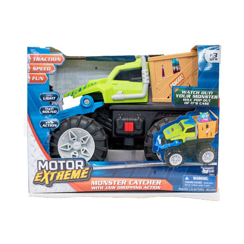Camion Con Monstruo Pullback Luz Y Sonido