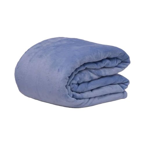 Manta K 275X229Cm L Blue Microplush Poly