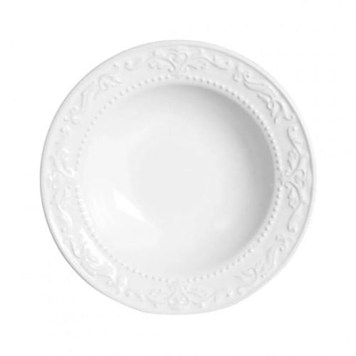 Plato Hundo Acanthus Blanco