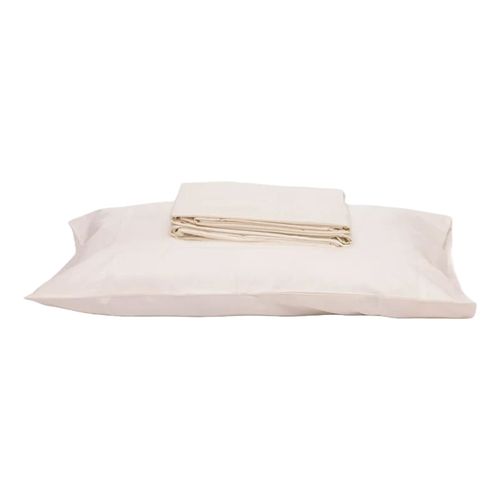 Sabana Jgo K Basico 180 Hilos Ivory
