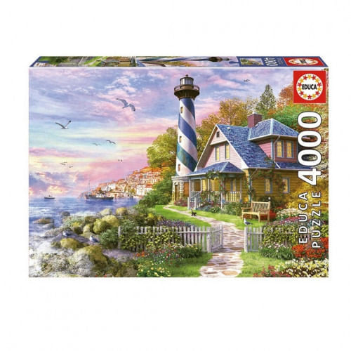 Rompecabezas 4000Pcs Lighthouse At Rock Bay