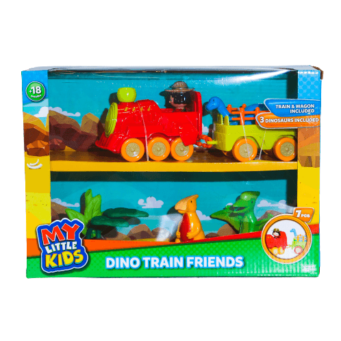 Set Tren Dino 1 Locomotora 1 Vagon 3 Dinosaurios Accesor