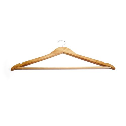 Juego De Percha P/Ropa Natural Madera