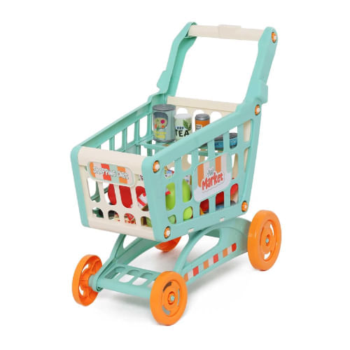 Carro Supermercado 20 Accesorios Naranja