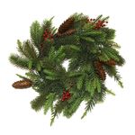 Cono%2043Cm%20Plastic%20Pine%20With%20Pine%20Cone%20Wreath