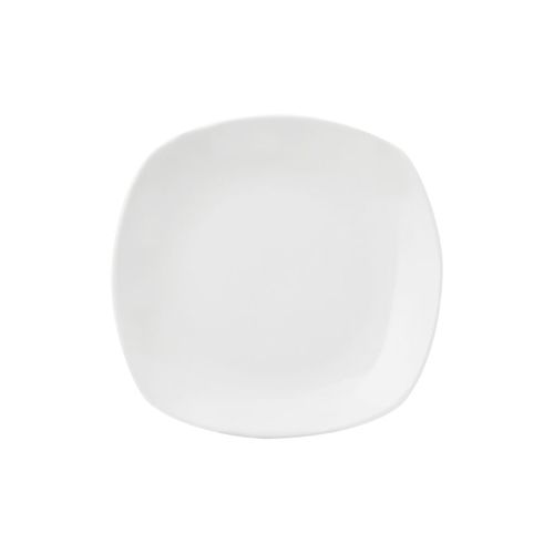 Plato Llano D27Cm Semi Cuadrado Blanco