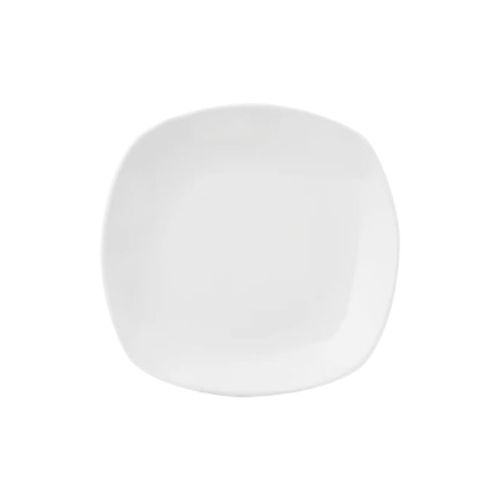 Plato Postre D20Cm Semi Cuadrado Blanco
