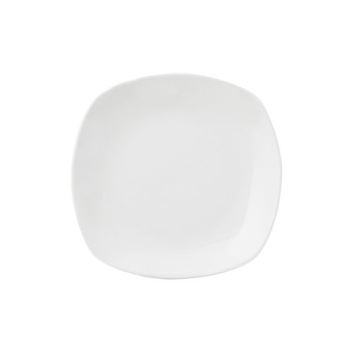 Plato Postre D18Cm Semi Cuadrado Blanco