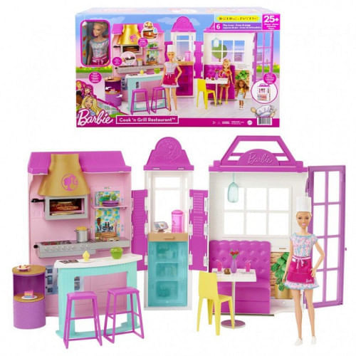 Barbie Restaurante Con Muñeca