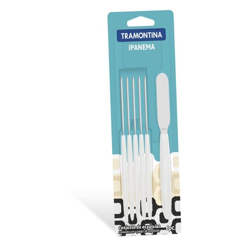 Jgo  Espatulas 6 Pzas  Blanco