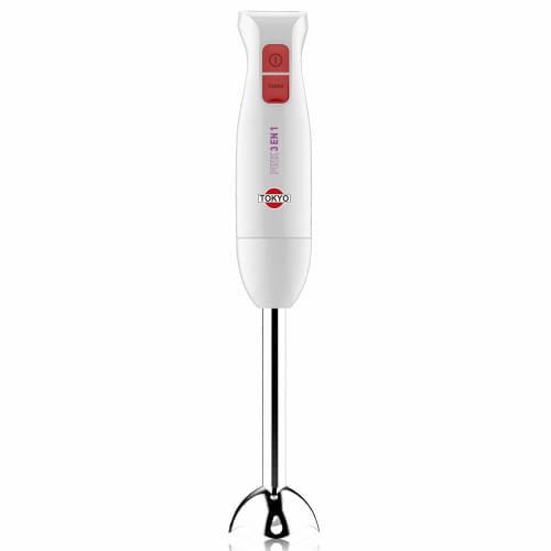 Mixer Tokyo Pink 3 En 1 Pie Inox Con Accesorios Batidor Y Pi