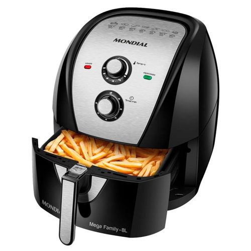 Freidora De Aire Mega Family-Black-8L 220V 2000W