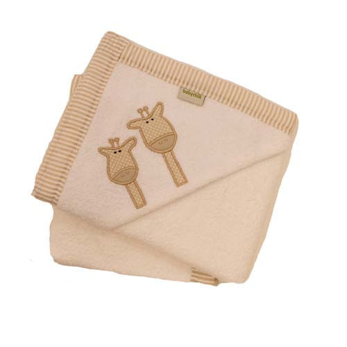 Toalla Con Capucha Beige