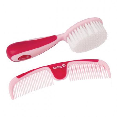 Cepillo Y Peine Easy Grip Rosa