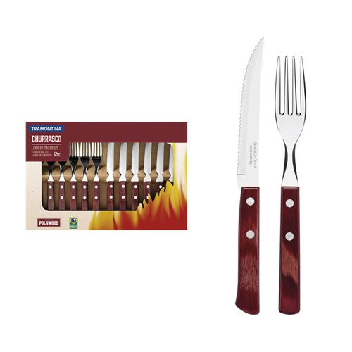 Jgo Churrasco Polywood 12Pzas Tramontina