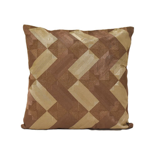 Almohadon Forro 50X50Cm Café Zigzag