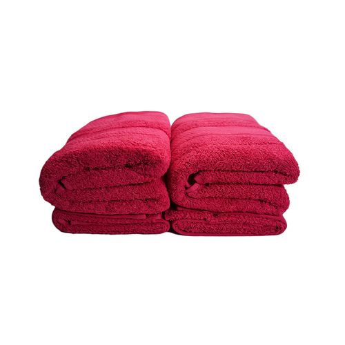 Juego 4Pz Toalla Americana Rosa