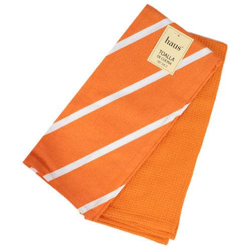 Set Repasador 2 Pzs Kitchen Orange 45X70 Cm