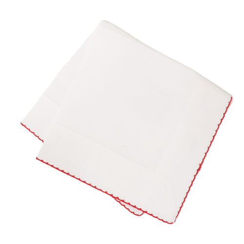 Servilleta 40Cmx40Cm Beige Rojo Napkin