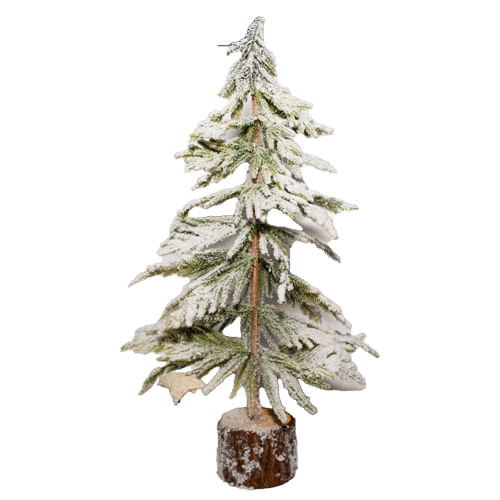 Arbol Mesa 50 Cm H50Cm Artificial Tree In Metal Pot Snow Fin