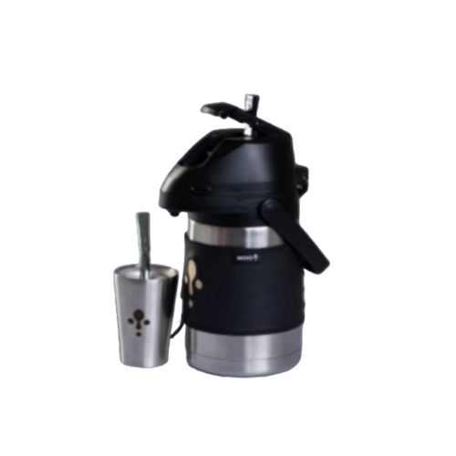 Termo Acero Inox  1 3 Faja Cueroguampa Tererebombilla Alpaca