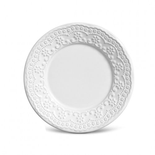 Plato Postre Madeleine Blanco