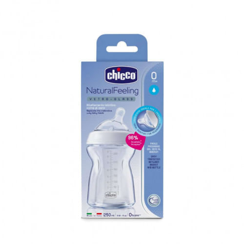 Biberon Naturalfeeling Vidrio 0M   250Ml 80623-00