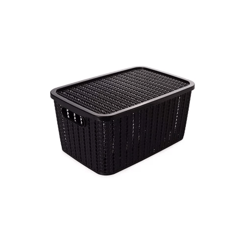 Caja Organizadora Trama 4 7L Negro