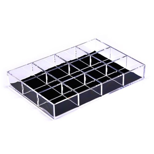 Organizador P Joyas 12 Divisiones Apilable Acrilico