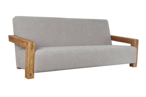 Sofa Madera Reciclada Poliester 221X94X83 Boucle