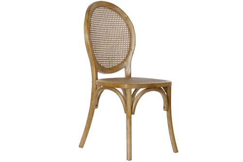 Silla Olmo Ratan 45X42X92 Marron Claro