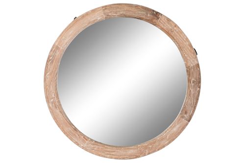 Espejo Madera Reciclada Teca 60X3X60 Natural