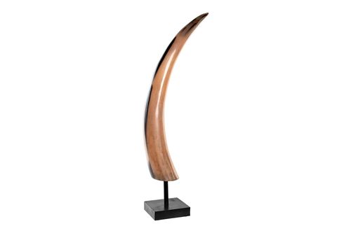 Decoracion Cuerno Resina 12X10X57 Natural