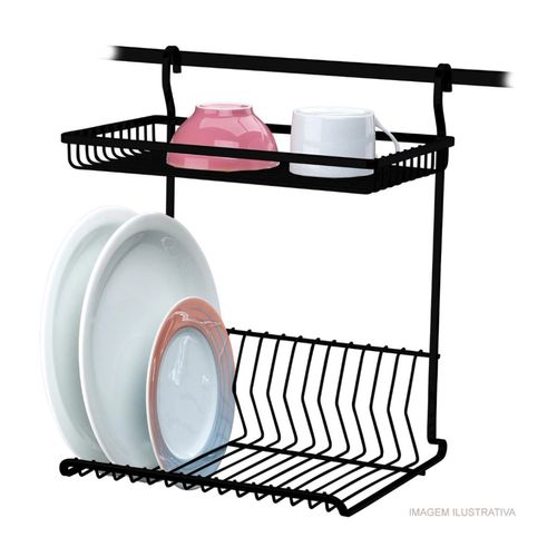 Escurreplatos - Negro Mate