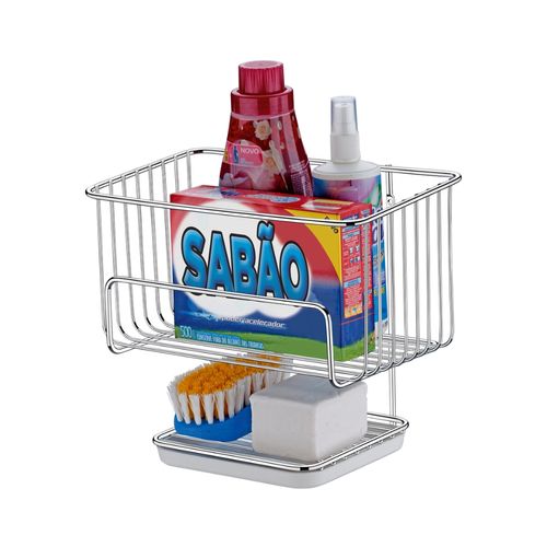 Canastro Multiuso Con Soporte Para Jabon