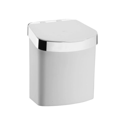 Basurero De Mesada 2,5L - Blancocromado
