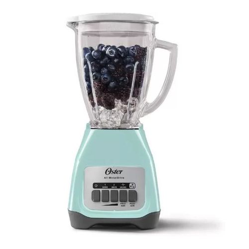 Licuadora Oster 2 V Más Pulso Y Jarra De Vidrio 550 W Color Celeste