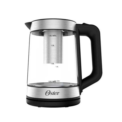Hervidora Electrica Con Infusor De Te-Vaso De Vidrio De 1 8 L -Apagado Automatico 1850W