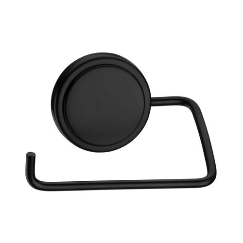 Portarrollos Con Adhesivo - Negro Mate